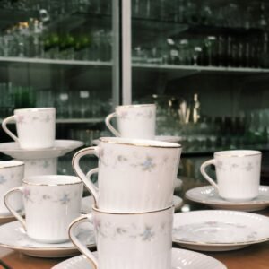 Juego De Café Porcelana Tsuji