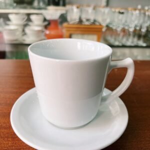 Taza de té o café con leche con plato porcelana Schmidt