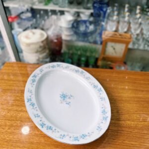Fuente oval grande de porcelana japonesa