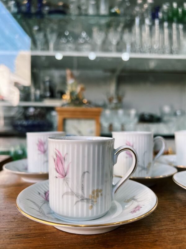Set de 5 dúos de café porcelana verbano