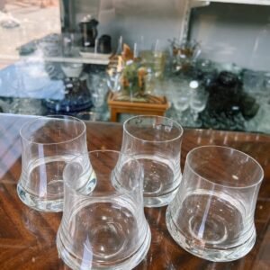 Set de 4 vasos de cristal
