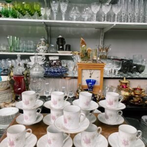 Juego de café porcelana verbano (13 tazas con sus platos)