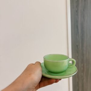 Dúo de café verde de vidrio