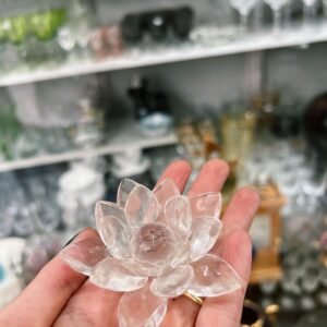 Figura flor de cristal estilo Swarovski