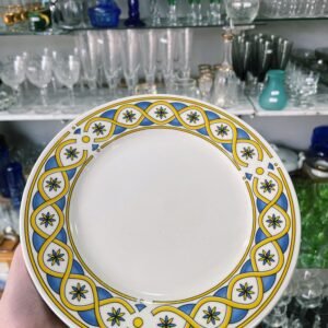 Set de 4 platos de postre de porcelana