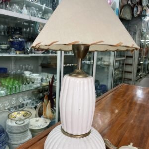 Lámpara de cerámica y bronce