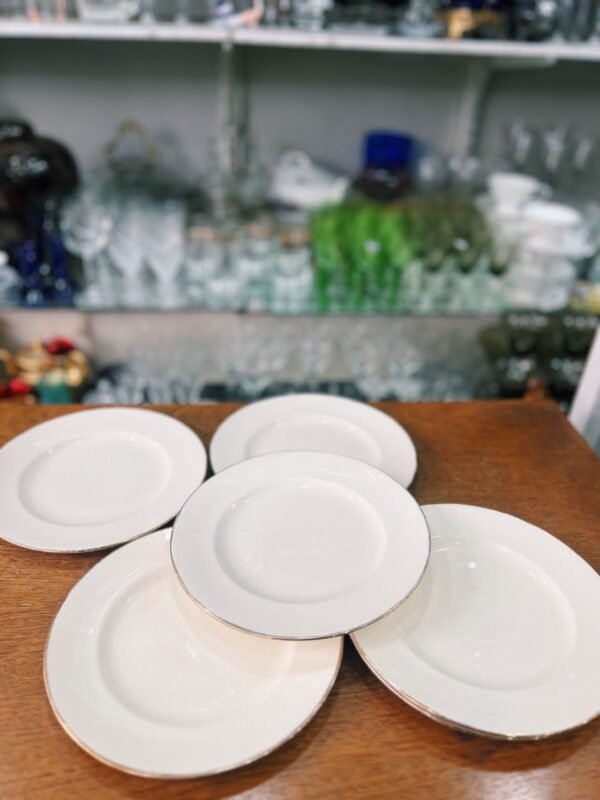 Juego de 6 platos de postre ingleses - Alfred Meakin - Image 2