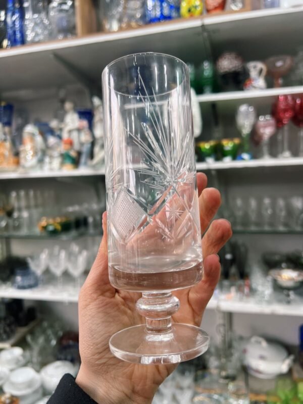 Juego de 11 copas para champagne de cristal súper tallado - Image 3