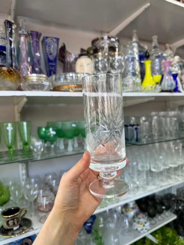 Juego de 11 copas para champagne de cristal súper tallado - Image 2