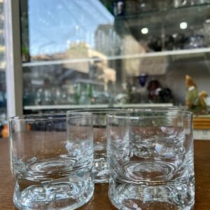 Set de 4 vasos de whisky de cristal