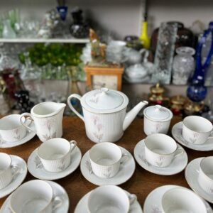 Juego de té porcelana verbano completo para 10 personas