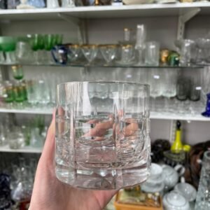 Set de 4 vasos de whisky de cristal tallado a mano