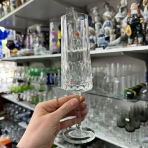 Juego de 10 copas de cristal súper tallado para champagne