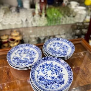 Juego de 11 platos hondos porcelana tsuji old blue