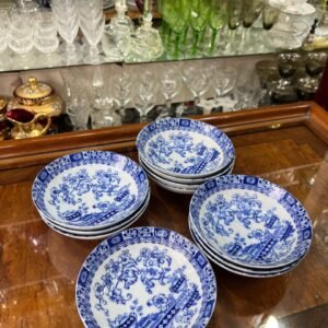 Juego de 11 compoteras porcelana tsuji old blue