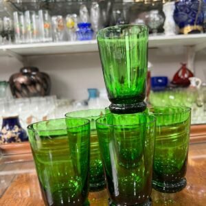 Juego de 6 vasos verde