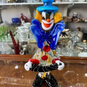 Payaso de cristal de murano italiano