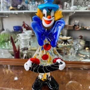 Payaso de cristal de murano italiano