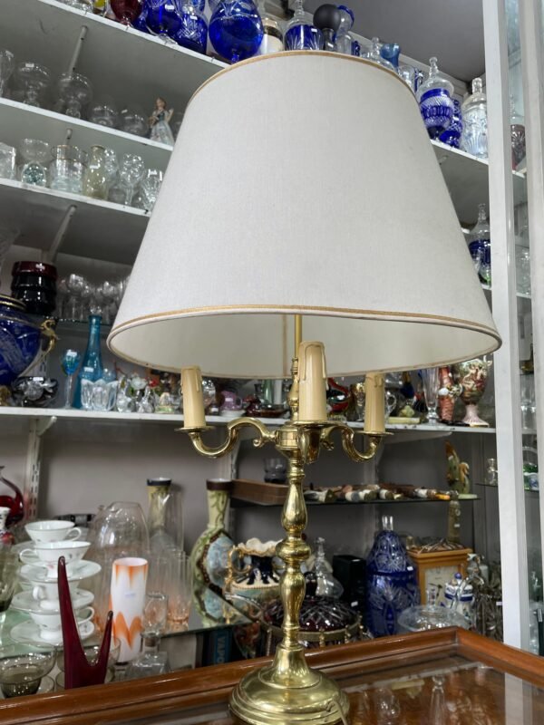 Lámpara de bronce con 3 luces - Image 3