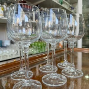 Juego de 6 copas de cristal para vino