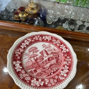 Plato de torta o masitero inglés de colección SPODE