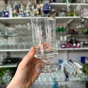 Juego de 12 copas de cristal súper tallado para agua o vino