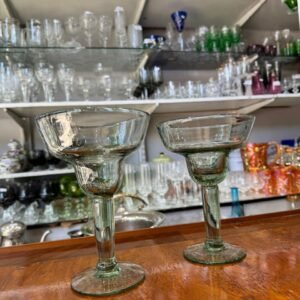 Set de 2 copas grandes de martini / candelabros