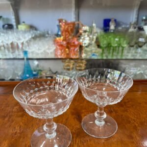 Set de 2 copas para brindis cristal súper tallado