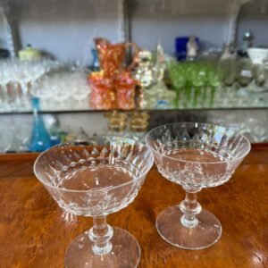 Set de 2 copas para brindis cristal súper tallado