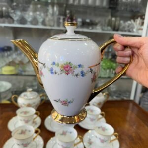 Juego de café de porcelana completo para 6 personas