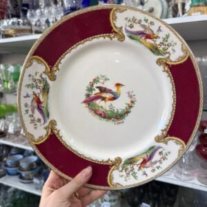 Plato inglés de colección – Chelsea Bird de Myott Royal Crown Staffordshire,Inglaterra 1940