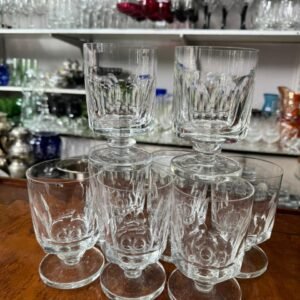 Juego de 8 copas de cristal para vino