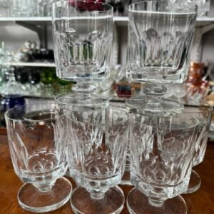 Juego de 8 copas de cristal para vino