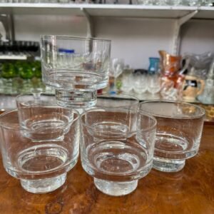 Juego de 6 vasos de cristal