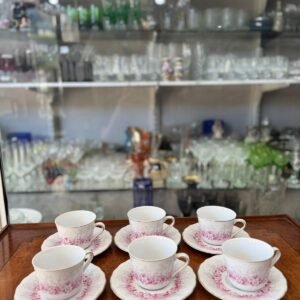 Juego de 6 dúos de té porcelana tsuji