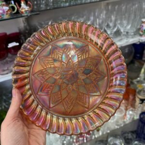 Plato carnival glass