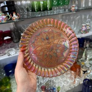 Plato carnival glass