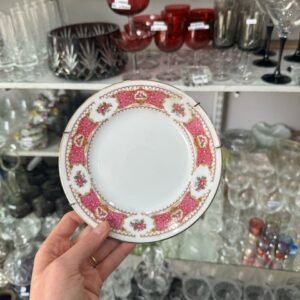 Plato de porcelana con soporte para colgar