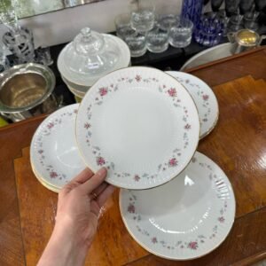 Juego de 9 platos de postre porcelana tsuji