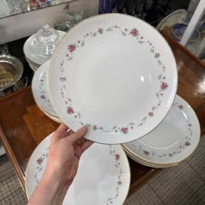 Juego de 9 platos de postre porcelana tsuji