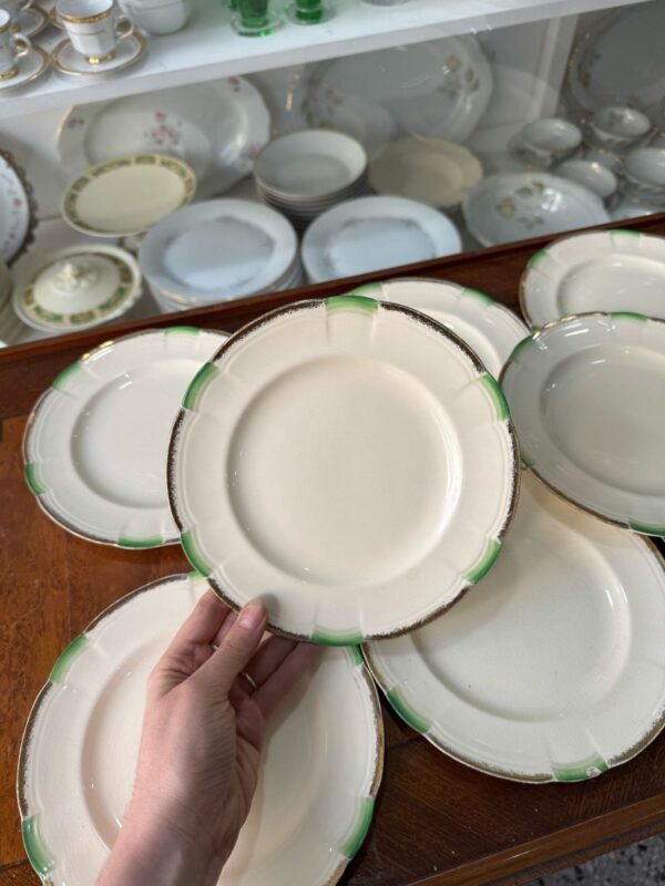 Juego de 8 platos de postre ingleses Alfred Meakin