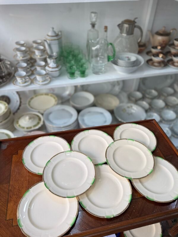 Juego de 8 platos de postre ingleses Alfred Meakin - Image 8