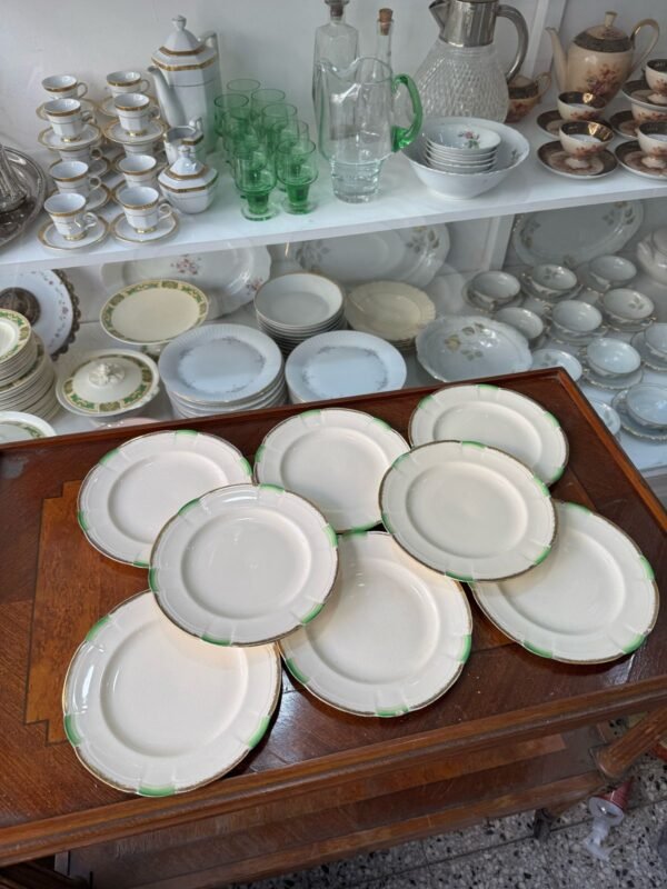 Juego de 8 platos de postre ingleses Alfred Meakin - Image 11