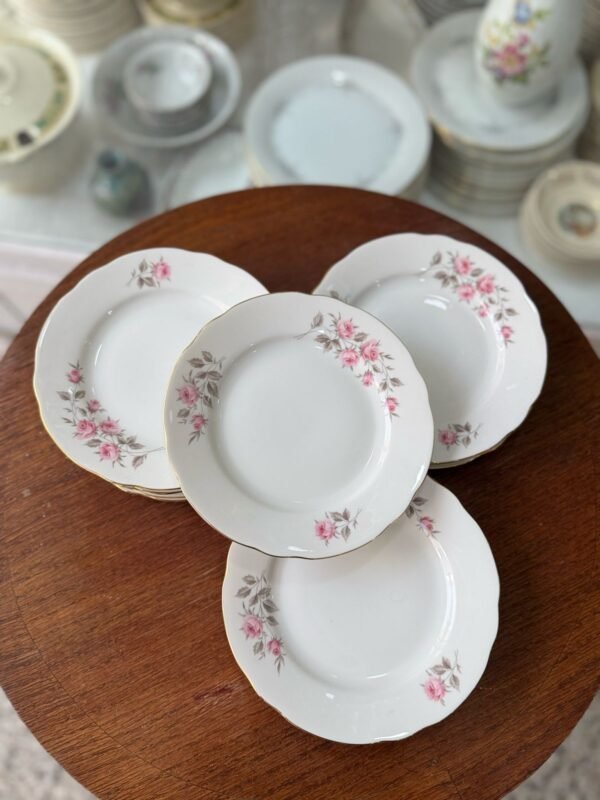 Juego de 12 platos de postre porcelana verbano