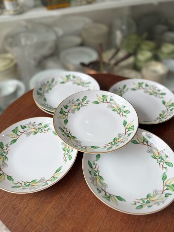 Juego de 6 platos hondos porcelana japonesa