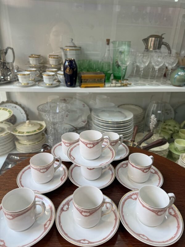 Juego de 9 dúos de café porcelana alemana - Image 3