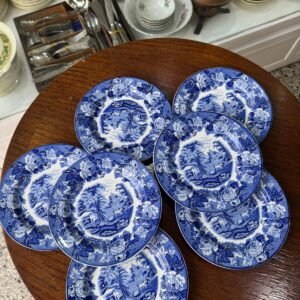 Juego de 8 platos de postre ingleses de colección