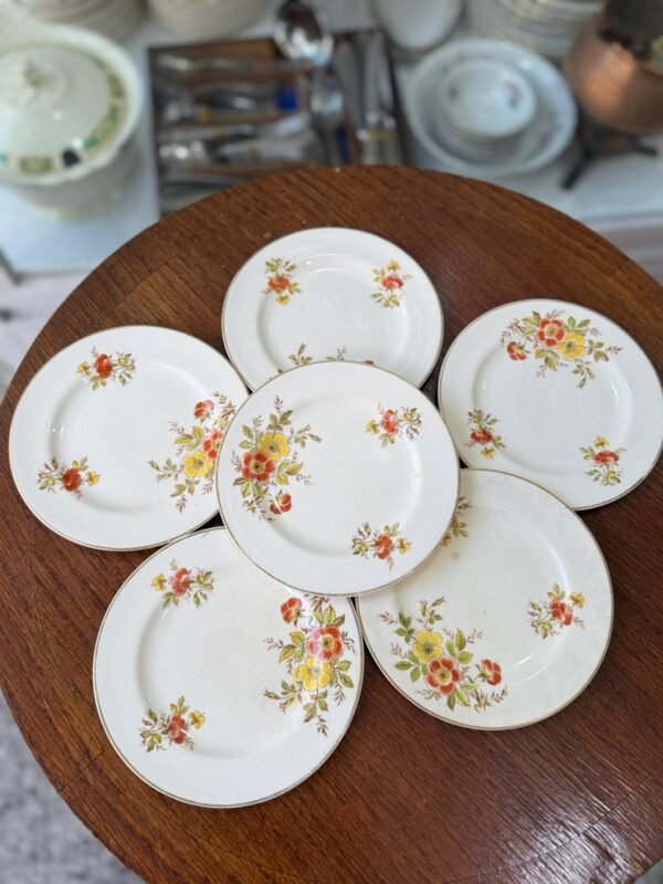 Juego de 6 platos de postre ingleses - Image 4