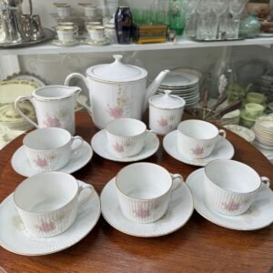 Juego de té porcelana verbano para 12 personas