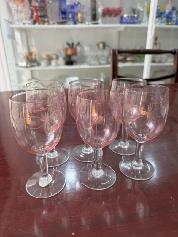 Juego de 6 copas rosas - Image 2